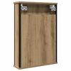 vidaXL Bad-Spiegelschrank Artisan-Eiche 42x12x60 cm Holzwerkstoff