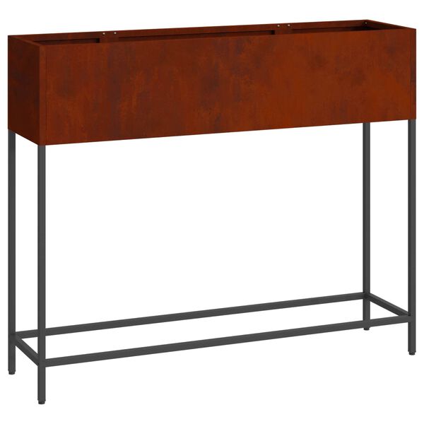 vidaXL Hochbeet Gartenpflanzer Rostig 100 x 26 x 82 cm Wetterfeststahl