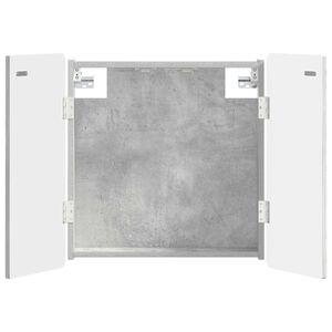 vidaXL Dartboard Schrank ZWOLLE Betongrau 52,5 x 10,5 x 57,5 cm