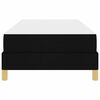 vidaXL Boxspringbett mit Matratze Schwarz 90 x 190 cm Stoff