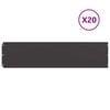 vidaXL Rasenkante 20 stk. 25 x 103 cm Stahl Schwarz