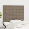 vidaXL Kopfteil Taupe 80x5x118/128 cm Stoff