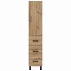 vidaXL Highboard Artisan-Eiche 34,5 x 34 x 180 cm Holzwerkstoff