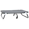 vidaXL Hundebett 70 x 46 x 18 cm Stahl Hellgrau