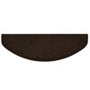 vidaXL Stufenmatten Selbstklebend 15 Stk. 65x21x4 cm Braun Halbrund Groß