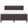 vidaXL Boxspringbett mit Matratze Dunkelbraun 190 x 140 cm Polyester