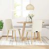 vidaXL Esszimmerstühle 2 Stk. Leinen