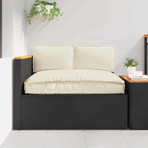 vidaXL Kissenset 3 pcs Creme Oxford-Stoff