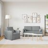 vidaXL Sofa 2 pcs Hellgrau