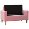 vidaXL 2-Sitzer-Kindersofa Rosa Kunstleder