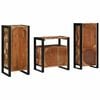vidaXL Badezimmermöbel-Set 3 pcs Braun Massives upgecyceltes Holz