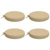 vidaXL 4-teilige Sitzkissen SOEST 4 stk. 100 % Polyester Beige