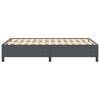 vidaXL Boxspringbett Dunkelgrau 120 x 190 cm Samt