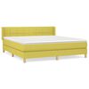 vidaXL Boxspringbett mit Matratze Gr&uuml;n 180x200 cm Stoff