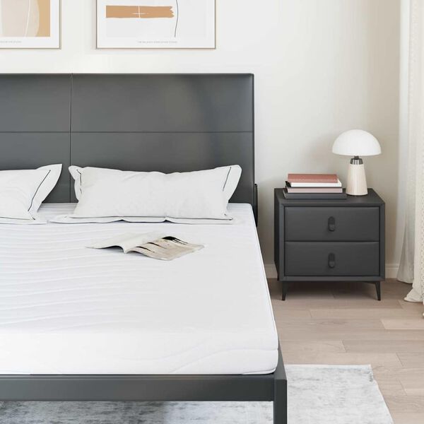 vidaXL Matratze Wei&szlig; 180 x 200 cm Jacquard-Stoff