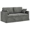 vidaXL Sofa Set 2 pcs Dunkelgrau 158 x 78 x 80 cm Samt