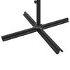 vidaXL Doppel-Sonnenschirm mit Stahl-Mast 600x300 cm Schwarz