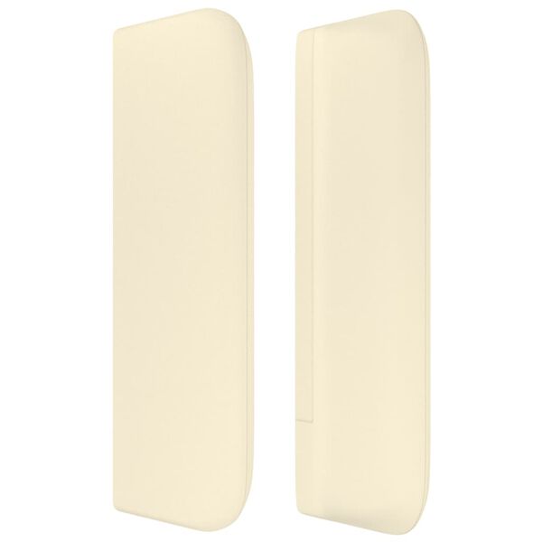 vidaXL Kopfteil mit Ohren Creme 147x16x78/88 cm Kunstleder