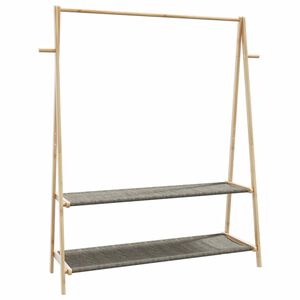 vidaXL Kleiderst&auml;nder mit Ablagen 132x45,5x150,5 cm Bambus