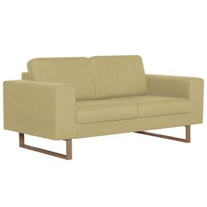vidaXL 2-Sitzer-Sofa Stoff Grün