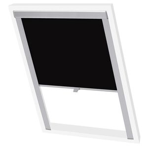 vidaXL Verdunkelungsrollo Schwarz FK06 GGL und GGU