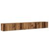 vidaXL 3-tlg. TV-Schrank-Set Wandmontage Altholz-Optik Holzwerkstoff