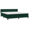 vidaXL Boxspringbett mit Matratze Dunkelgr&uuml;n 200x210 cm Samt