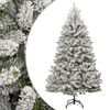 vidaXL K&uuml;nstlicher Weihnachtsbaum Klappbar Beschneit 270 cm