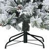 vidaXL K&uuml;nstlicher klappbarer Weihnachtsbaum Wei&szlig; 240 cm PE und PVC