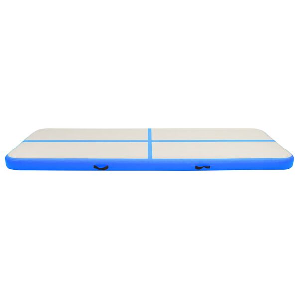 vidaXL Aufblasbare Gymnastikmatte mit Pumpe 300x100x20 cm PVC Blau