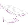 vidaXL Sonnenliegen-Auflage Taupe 186x58x4 cm Oxford-Gewebe
