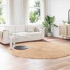 vidaXL Teppich Shaggy Hochflor NAVARRA Beige 240x240 cm Polyester