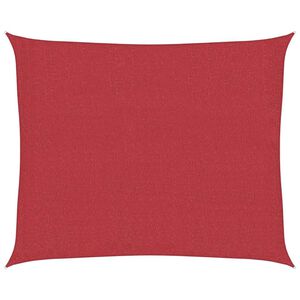 vidaXL Sonnensegel 160 g/m&sup2; Rot 2,5x3 m HDPE