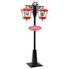 vidaXL Weihnachts-Stra&szlig;enlampe mit Weihnachtsmann 81 x 40 x 188 cm PVC