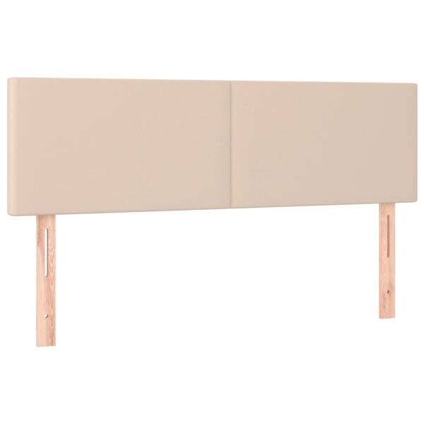 vidaXL Kopfteile 2 Stk. Cappuccino-Braun 72x5x78/88 cm Kunstleder