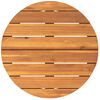 vidaXL Garten-Beistelltisch Rund &Oslash;55x40 cm Massivholz Akazie