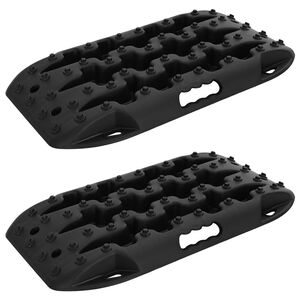 vidaXL Traktionsplatte 2 stk. Schwarz 57,5x30,5x5,5 cm