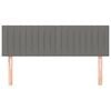vidaXL Kopfteile Dunkelgrau 144x5x78/88 cm Stoff