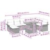 vidaXL Garten-Sofa-Set 9 pcs Schwarz Poly-Rattan