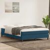 vidaXL Boxspringbett ohne Matratze Dunkelblau 140x210 cm Samt