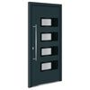 vidaXL Haust&uuml;r Anthrazit 100x210 cm Aluminium und PVC