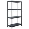 vidaXL Lagerregal Schwarz 100 kg 60 x 30 x 138 cm Kunststoff