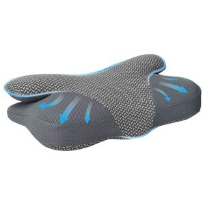 vidaXL Nackenkissen Grau Viscoschaum 58 x 36 x 13 cm