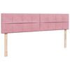vidaXL Ottoman-Bett mit Matratzen Rosa 200x200 cm Samt
