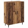 vidaXL Highboard Altholz 69,5 x 34 x 180 cm Engineered Wood und Glas