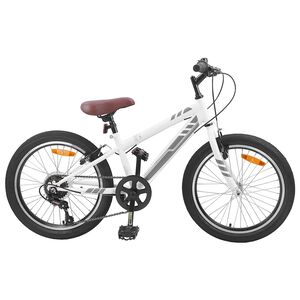 vidaXL Mountainbike 20 Zoll 6-Geschwindigkeit f&uuml;r 5-8 Jahre alt Wei&szlig;