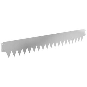 vidaXL Rasenkante 10 stk. 103 x 15 cm Stahl Silber