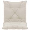 vidaXL Schaukelstuhl Auflagen 2 Stk. Creme 50 cm Stoff