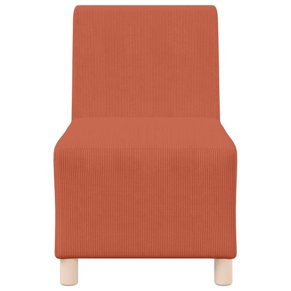 vidaXL | Modulares Armfreies Sofa | Orange 55 x 74 x 82 cm Cordstoff