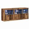 vidaXL LED-Sideboard Altholz 162 x 37 x 67 cm Holzwerkstoff